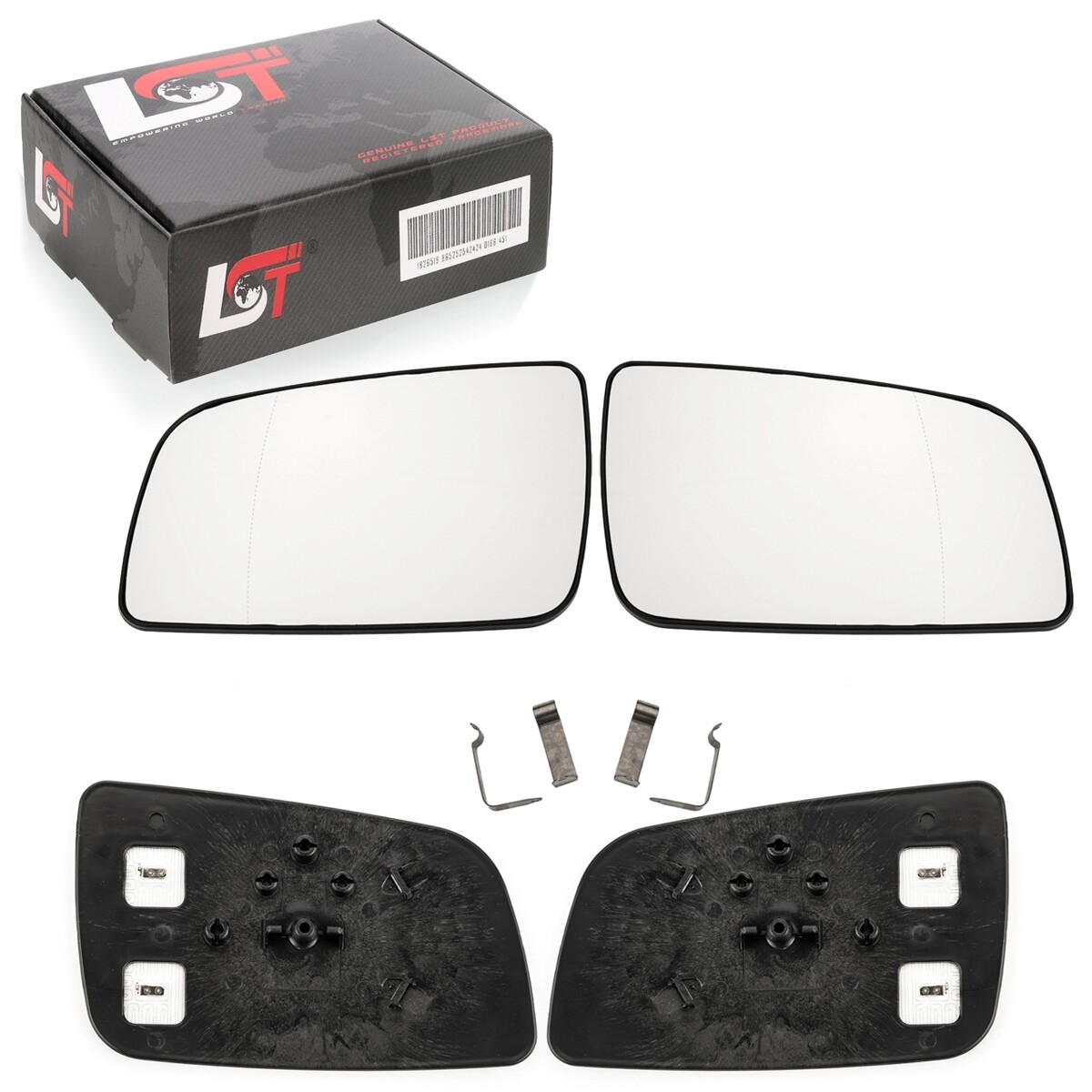 2X Side Mirror Heated Aspherical For Opel Astra G