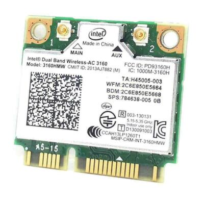 Intel Dual Band BT 3160AC Mini PCIe Karte Wireless WLAN Bluetooth