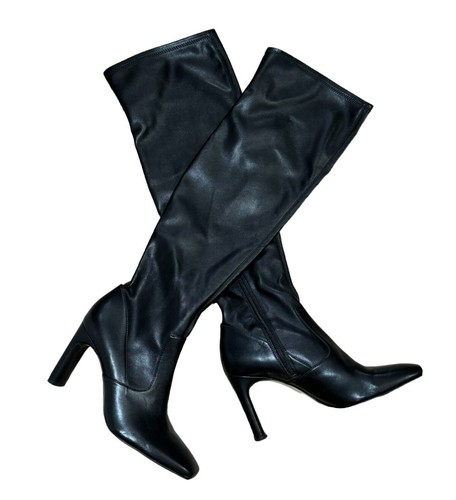 FRANCO SARTO Flexa Tall Over the Knee Black Boots Women's Size 10 m New $220 - Picture 3 of 8