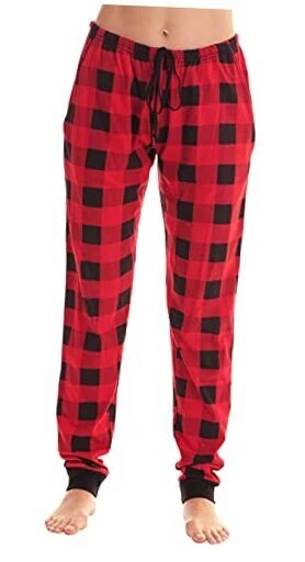 Joggers pour femme rouge moyen buffle plaid jogger