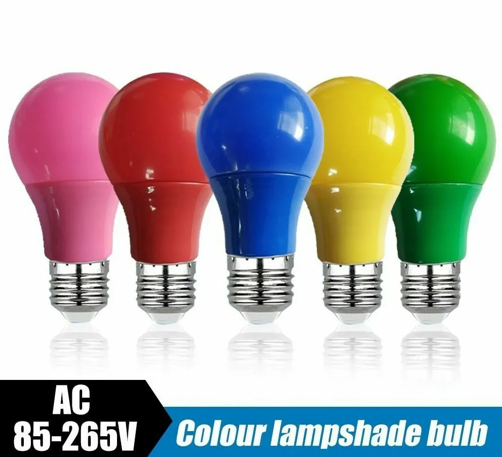 Vær modløs varm Hvile LED Colorful Light Bulb Ac 110 V - 220 V E 27 Led Bar Light 5W 7W 9W Lamp |  eBay