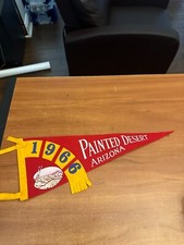 Rare VINTAGE Pennant felt 1966 Painted Desert Arizona 18 inch