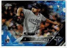2016 TOPPS CHROME SAPPHIRE JASON GURKA RC COLORADO ROCKIES 250 MADE
