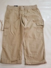 Tommy Hilfiger Cropped Pants Khaki Color size 14 NWT