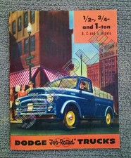 1952 Dodge Pickup Truck 12 34 1 Ton Sales Brochure - Quality Reproduction