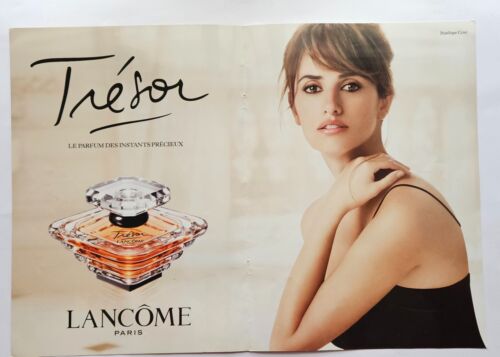 LANCOME parfum TRESOR et Pénélope CRUZ - PUBLICITE  2010 Print AD 2401 / 4 pages - Photo 1/2