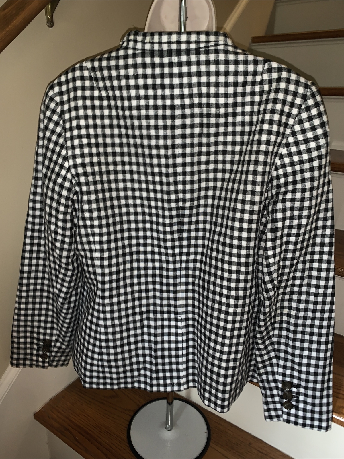 TALBOT'S Houndstooth Designer Lined Checkered Spo… - image 4