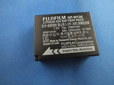 Original Fujifilm NP-W126 Li-Ionen Akku Kamera FINEPIX HS30 HS35 HS50 Battery TO - Bild 1 von 4