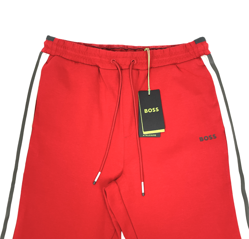 Hugo Boss Mens Red Tracksuit Bottoms Hadiko 1 Joggers Size L eBay