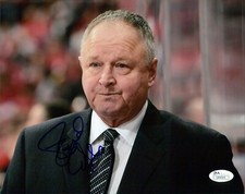 Randy Carlyle Anaheim Ducks Signed 8x10 Matte Photo JSA Authenticated