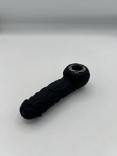 5" Glass Thick Black Silicone Penis Hand Pipe Bong Tobacco Glass Bowl