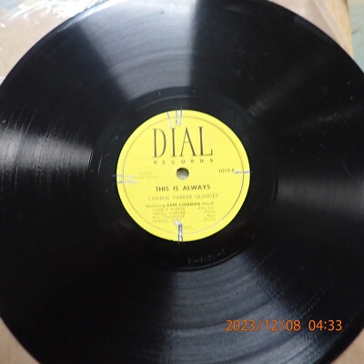 E 78 Miles Davis Charlie Parker Dial Records 1019 Dewey Square