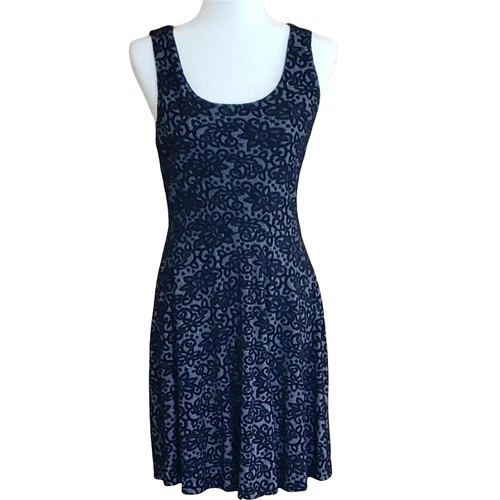 LBD Little Black Dress Fit & Flare Sleeveless Stretchy Mini Size M Medium
