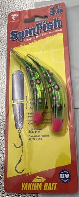 Yakima SpinFish 3.0  *THUMPER  2 PAK)  *CHROME* RARE **Lure BEST PRICE!