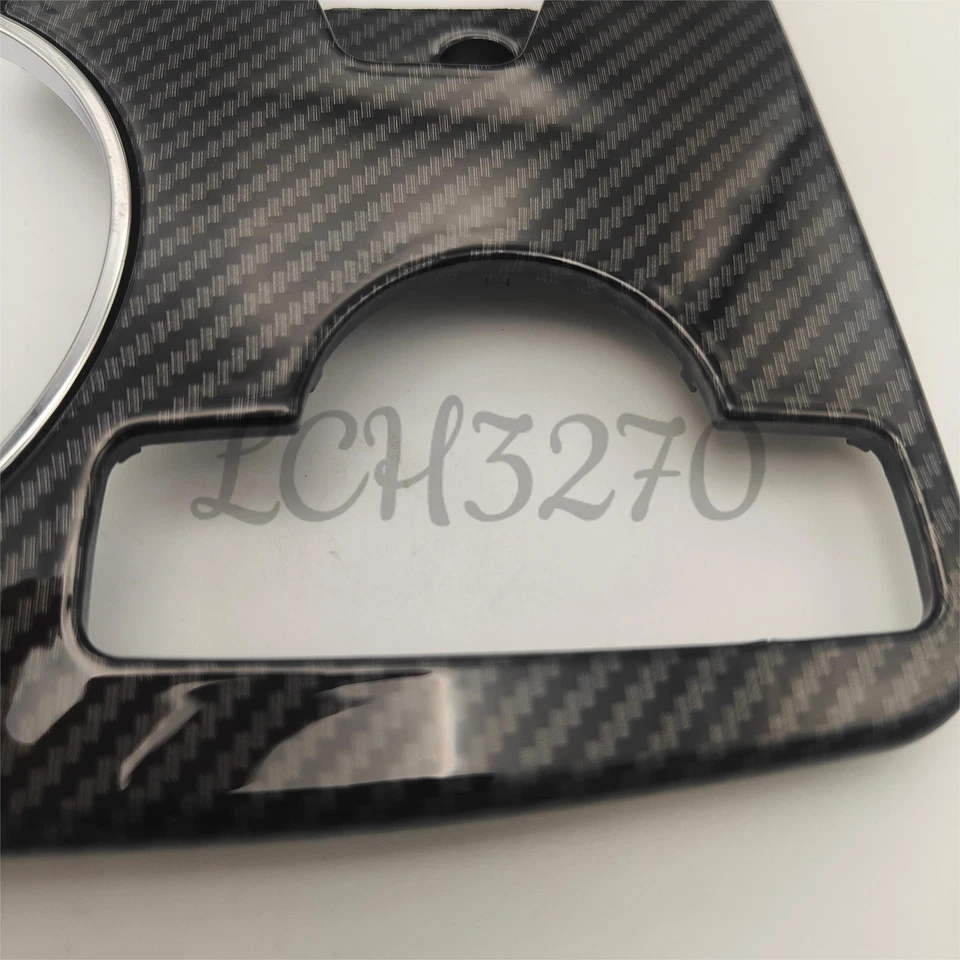 Carbon Fiber Center Cup Holder Trim Panel Cover for Mercedes Benz C200 C180 C230 - Image 2 of 4