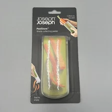 Joseph Joseph PeelStore Waste Collecting Vegetable/Fruit Peeler, Green. 