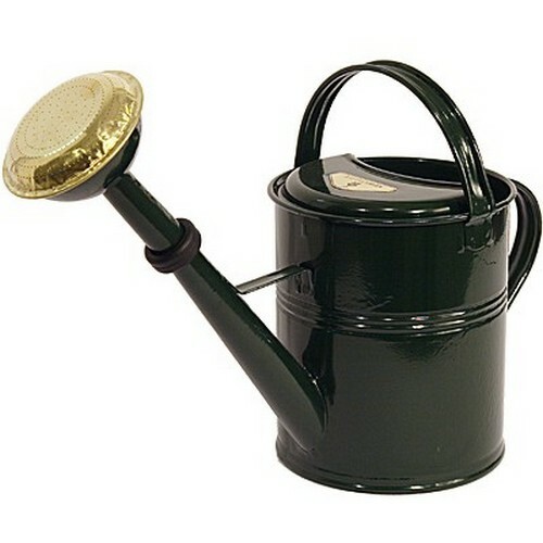 Gießkanne Zink 5 l grün englisch Zinkgießkanne Metall verzinkt