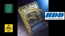 Internal 3.5 Inch Hard Drive Anti Static Case Container Box Anti Static - Qty 3
