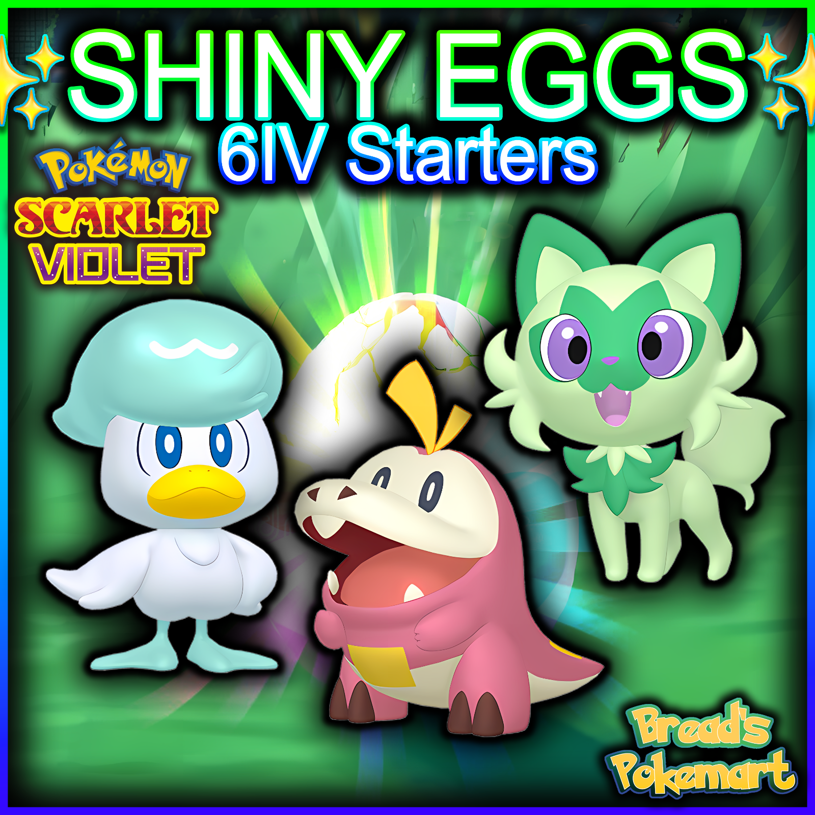 All Starter Pokémon • Shiny, 6IV, Egg Moves, Hidden Ability