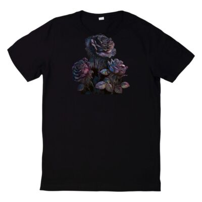 T-Shirt Aquarell Gothic Blume