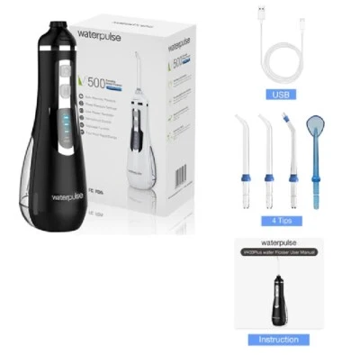 WATERPULSE V500 CORDLESS WATER FLOSSER RECHARGEABLE PORTABLE ORAL IRRIGATOR