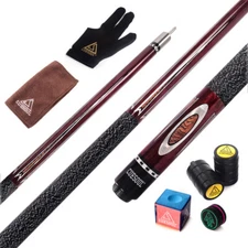 CUESOUL Billiard Cue 21oz Canadian Maple Wood 1/2 Jointed Pool Cue Stick