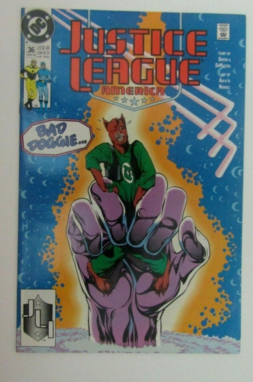 Justice League America 36 - DC COMICS 1989 GREEN LANTERN