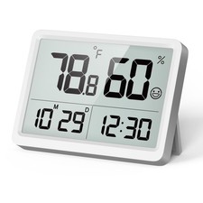 Digital Room Thermometer and Humidity Monitor with Calibration,High Accuracy ...