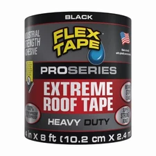 Flex Tape Pro Series Extreme Roof Black 4"x8' - PS288BLK0408
