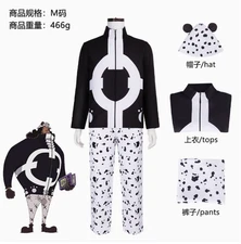 Hot Anime Bartholemew Kuma Cosplay Outfit Halloween Costume Party Suit In Stock