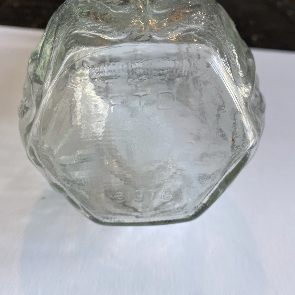 Ваза из прозрачного стекла FTD высотой 9 дюймов - ваза с дизайном из лозы - от 1978 г. - ваза FTD - Изображение 4 из 4