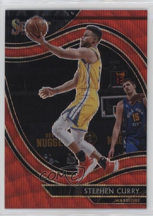 2020-21 Panini Select Courtside Red Wave Prizm Stephen Curry #204 1u6