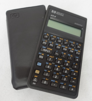 Hewlett Packard HP 20S Scientific Calculator W/ Slip Case - Tested 