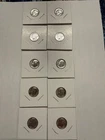 Silver Roosevelt Dime Lot of 10 1961 UNC