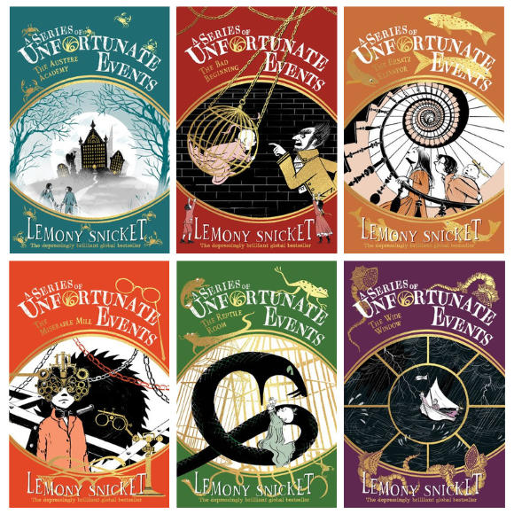 A Series of Unfortunate Events Book Set (Books 1-6) - Latest Editions (Free P+P)