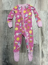Little Sleepies Zippy One-Piece 6-12 Months Pink Cookies and Milk