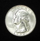 1952-P WASHINGTON QUARTER - SUPERB GEM BU - 90% SILVER