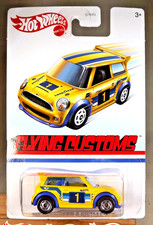 2020 Hot Wheels Target Retro Flying Customs MINI COOPER S CHALLENGE Yellow w/HOs