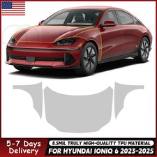 For Hyundai IONIQ 6 2023-2025 Hood Fender Precut Paint Protection Film PPF TPU