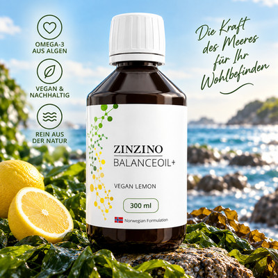1 x Zinzino Balance Oil+ Vegan Lemon 300ml OVP MHD 08.27
