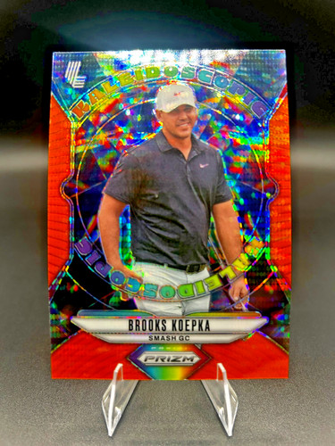 Brooks Koepka [Orange Pulsar] #4 card from 2025 Panini Prizm LIV Kaleidoscopic
