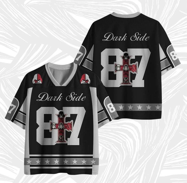 Custom Star Wars Dark Side Mesh Football Jersey
