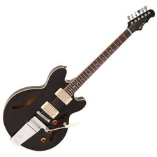 SPECIAL OFFER!! Fret-King Elise Custom with vintage style Vibrato ~ Gloss Black