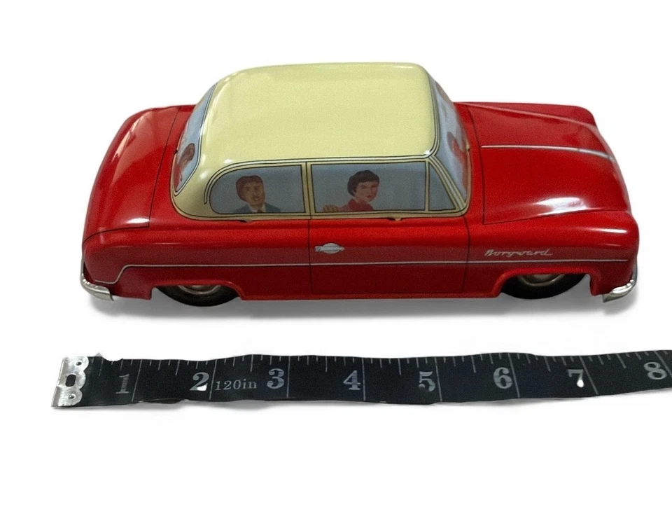 Borgward Hansa Tin Litho Wind UP Car 8" Working Tucher Walther Germany 1992 Prod - Image 3 of 4