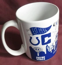 NEW, INDIANAPOLIS COLTS NFL Football 15 oz. Coffee Mug Cup, from Logo Brands