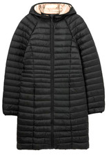 Joules Bramley Black Showerproof Longline Packable Padded Coat UK10 BNWT