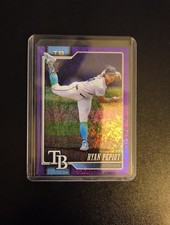 2026 Topps Series 1 Ryan Pepiot Purple Rainbow Foil /250 #313 Tampa Bay Rays
