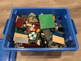LEGO 4107 Basic Building Set Blue Tub with Assorted Bricks Complete Set
