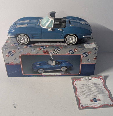 Enesco 1963 Corvette Stingray Savings  Bank  NOS