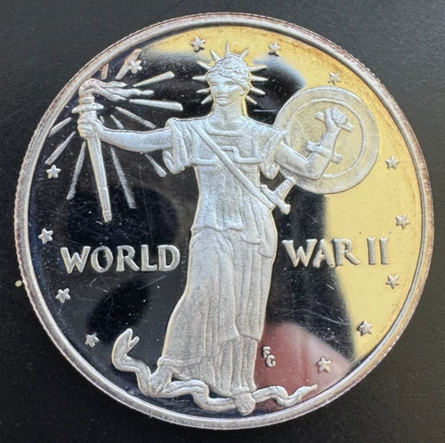 World War II Victory 9/2/45 Proof-Like 1 Oz .999 Silver #0797